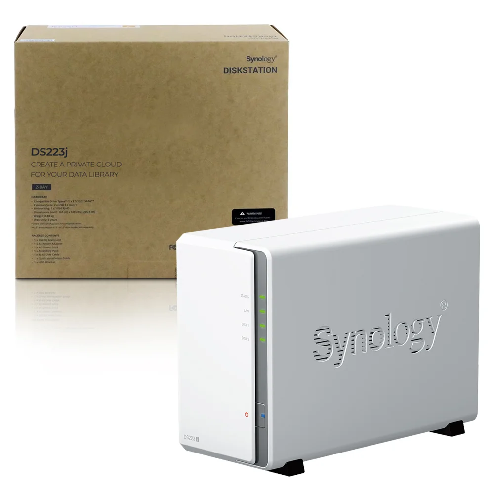 Storage Synology Diskstation Servidor Nas 2 Baias S/hd Ds223j Synology