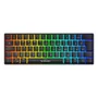 Teclado Gamer Mecânico Neologic Precision Pro Dark 60% RGB Hot Swap 61 Teclas Switch Blue Preto Cabo Tipo C - Prodrk-blue