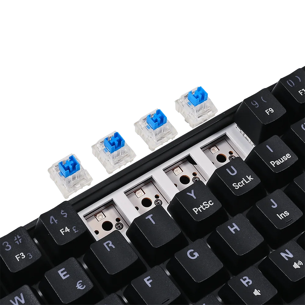 Teclado Gamer Mecânico Neologic Precision Pro Dark 60% RGB Hot Swap 61 Teclas Switch Blue Preto Cabo Tipo C - Prodrk-blue Teclado Gamer Mecânico Neologic Precision Pro Dark 60% RGB Hot Swap 61 Teclas Switch Blue Preto Cabo Tipo C - Prodrk-blue