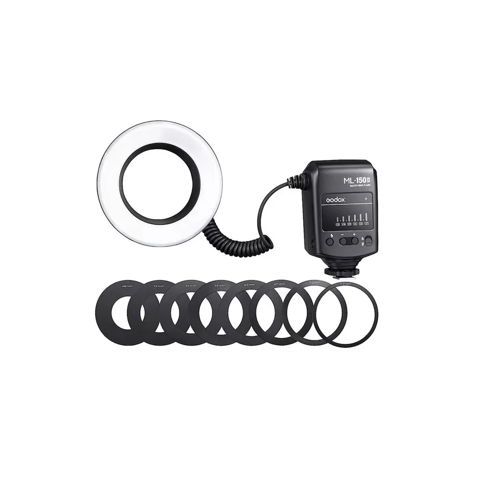 Flash Godox Circular Macro Ring Lite Para Canon Cor Preto Godox Ml150ii.
