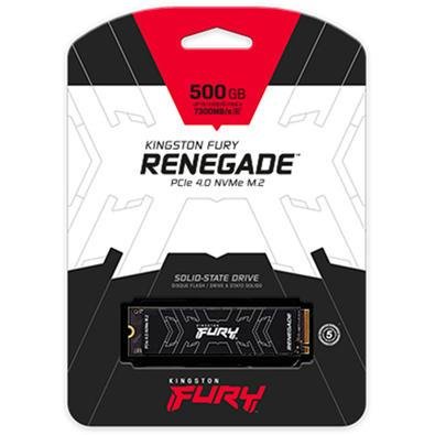 Imagem do produto SSD Kingston FURY Renegade G4 500GB NVMe M.2 PCIe 4.0 SFYRS/500G em Kabum