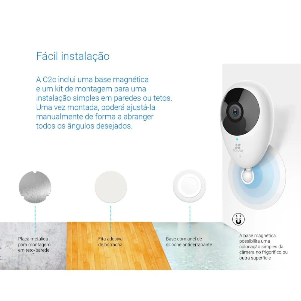 Câmera De Segurança Ezviz C2c Inteligente Wi-fi Full Hd 1080p - Cs-c2c-b0-1e2wf Câmera De Segurança Ezviz C2c Inteligente Wi-fi Full Hd 1080p - Cs-c2c-b0-1e2wf