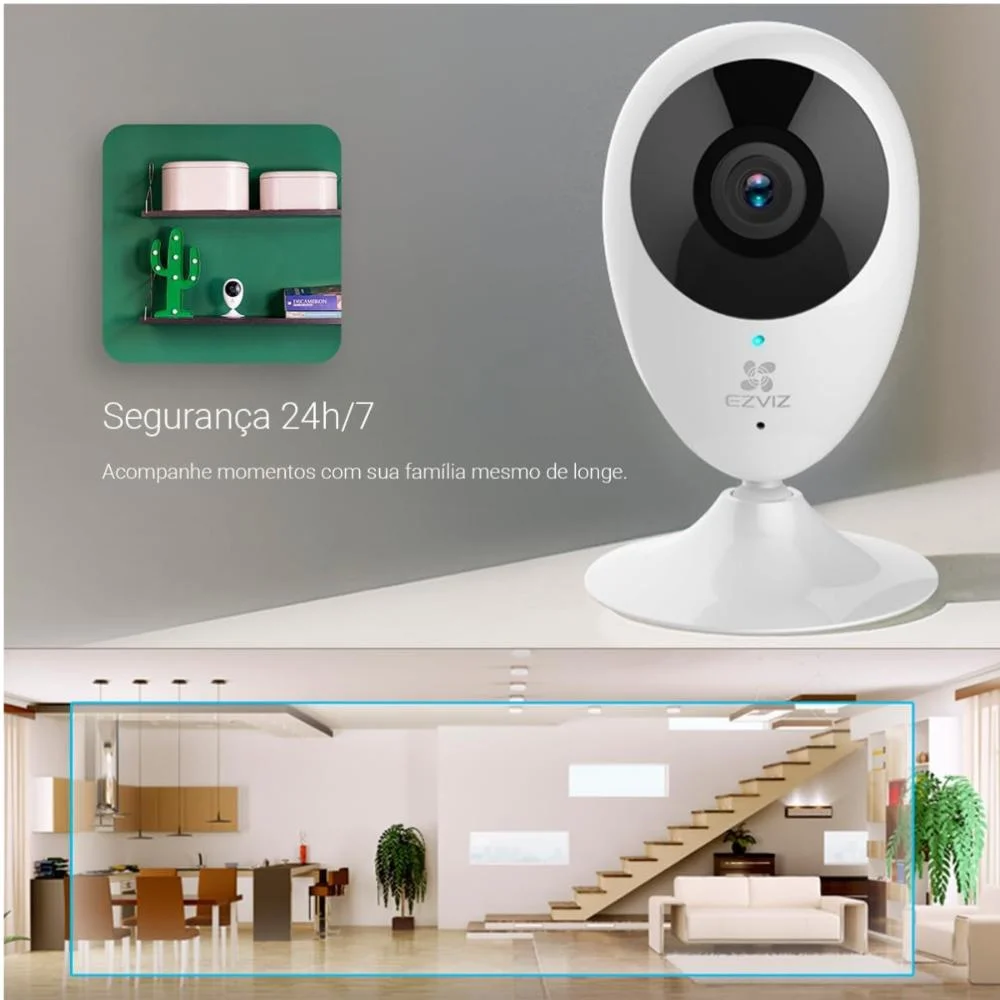 Câmera De Segurança Ezviz C2c Inteligente Wi-fi Full Hd 1080p - Cs-c2c-b0-1e2wf Câmera De Segurança Ezviz C2c Inteligente Wi-fi Full Hd 1080p - Cs-c2c-b0-1e2wf