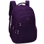 Mochila Feminina Escolar Casual Dia A Dia Bolsa Grande Espaço Notebook Faculdade Cor Roxo