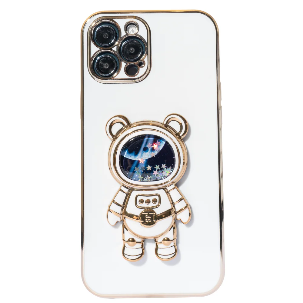 Capa Astronauta iPhone 15 Pro Branco