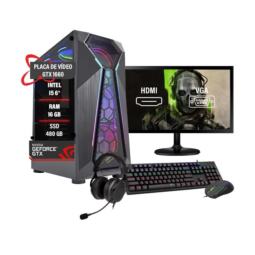 【高性能ゲーミングPC】Core i5 GTX1660Ti 16GB NVMe✨ KaBuM Aperte o K e evolua em Tecnologia e Games