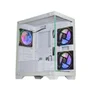 Gabinete Gamer K-mex Aquario Cg-w1f9 Micro Poseidon Branco Micro Atx Sem Cooler.