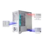 Gabinete Gamer K-mex Aquario Cg-w1f9 Micro Poseidon Branco Micro Atx Sem Cooler.