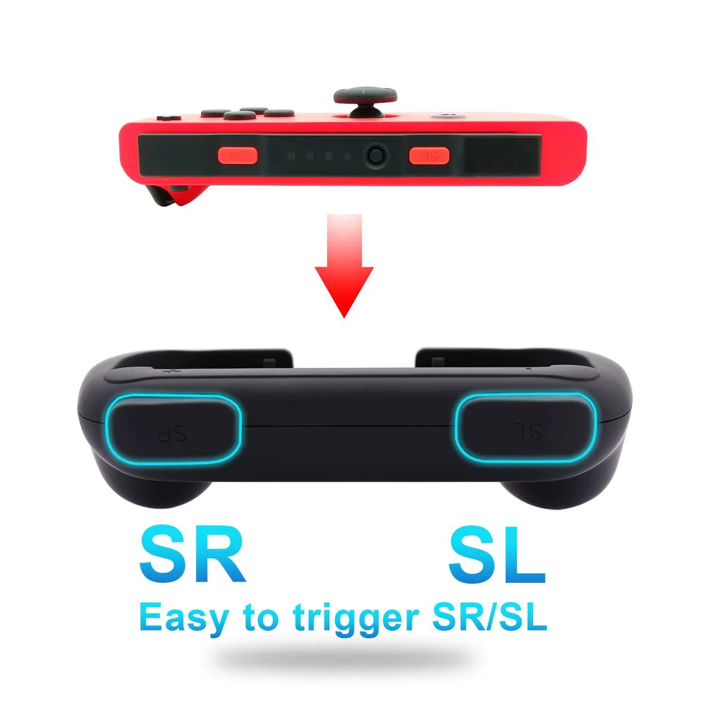 2x Grip Suporte De Controle Joy Con P/ Nintendo Switch Case 2x Grip Suporte De Controle Joy Con P/ Nintendo Switch Case