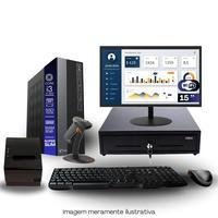 Kit Automação Pdv Tob I3 4ªg 8GB SSD 240GB Win10 Rede S/fio Teclado Mouse Monitor 15" Gvt. Dinheiro  Imp. Térmica Leitor Cód Barras