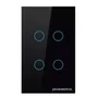 Interruptor 4x2 Smart Wifi Inteligente Nova Digital 4 Botões Touch Lite Compatível com Alexa