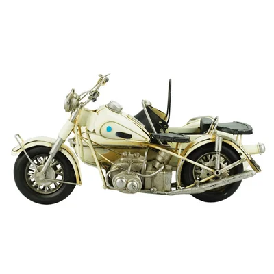Miniatura-Motocicleta-Branca-