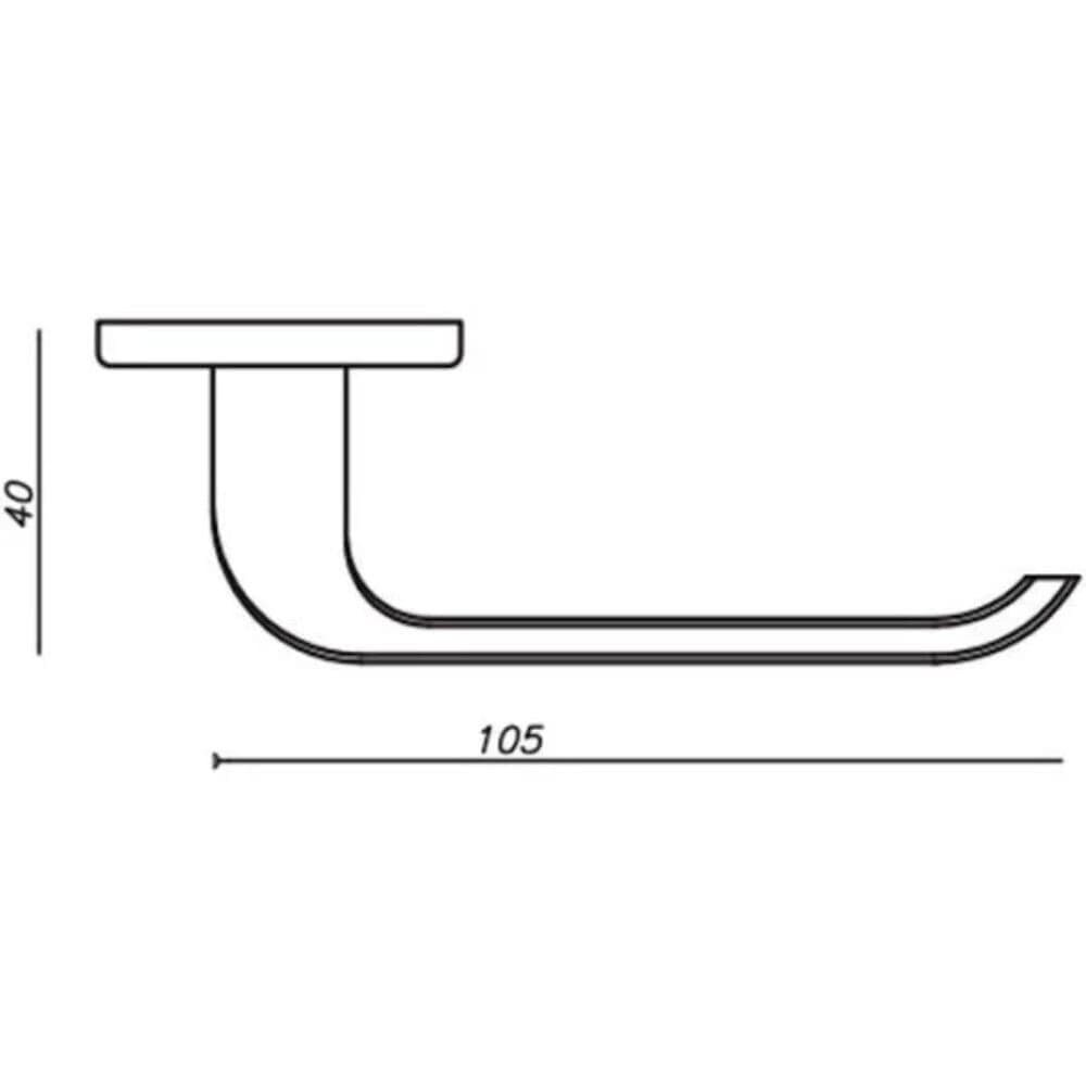 Fechadura Victória Banheiro Roseta Redonda Escovada 45mm 508449/6050/45 Arouca
