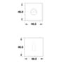 Fechadura Rio Antioxy Interna 55mm Roseta 529 I304 M317 Cromado Haga
