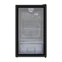 Frigobar Expositor Vertical Hq Vidro Duplo 95 Litros Preto Hq-95fbpv 220v