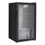 Frigobar Expositor Vertical Hq Vidro Duplo 95 Litros Preto Hq-95fbpv 220v