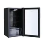 Frigobar Expositor Vertical Hq Vidro Duplo 95 Litros Preto Hq-95fbpv 220v