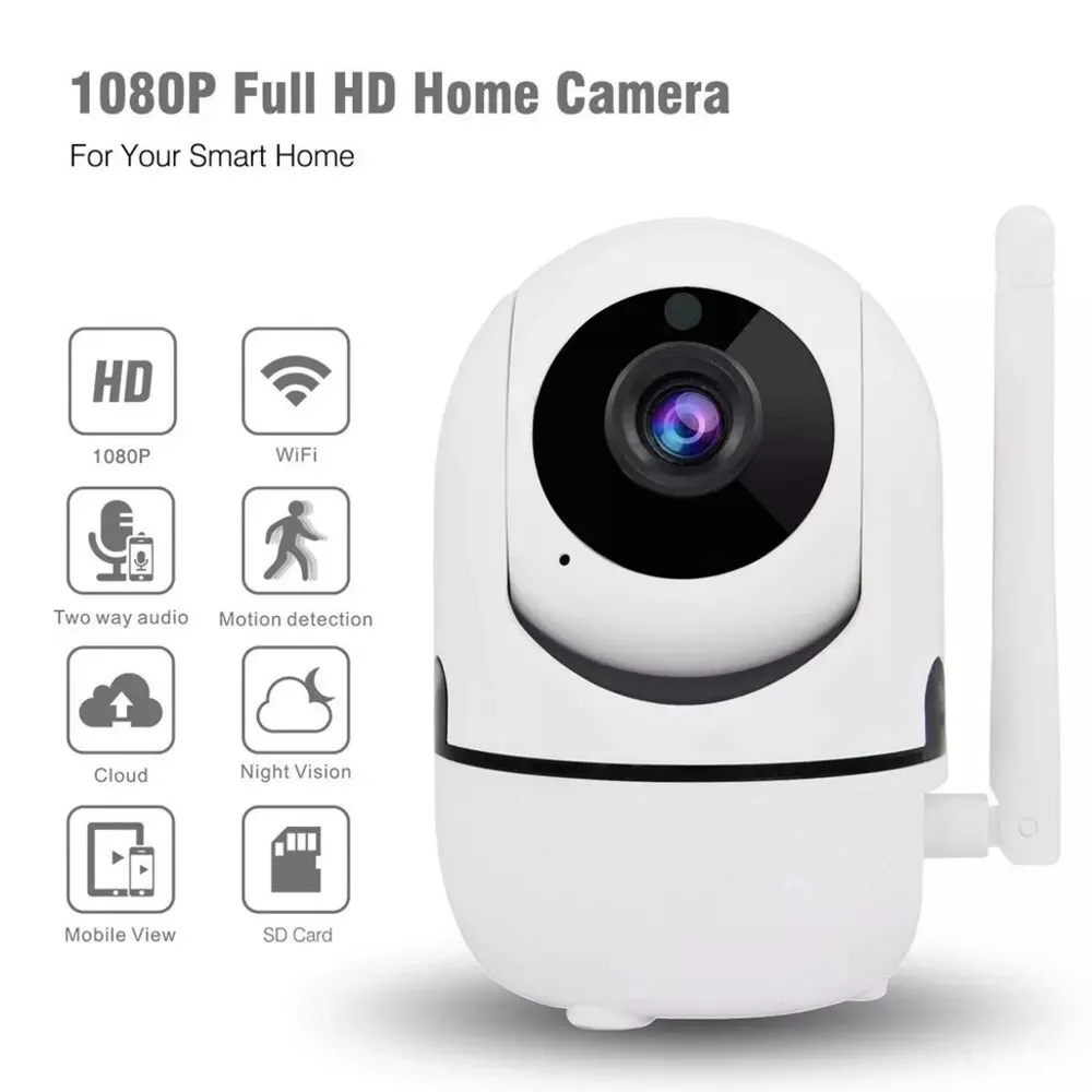 Camera Inteligente Ip Wifi 1080p Giratoria 360