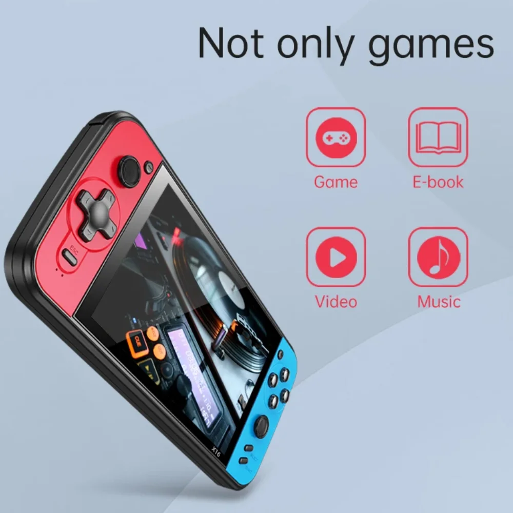 Console Vídeo Game Portátil X16 Plus Tela Gigante De 7,5 " 10 Mil Jogos Console Vídeo Game Portátil X16 Plus Tela Gigante De 7,5 " 10 Mil Jogos