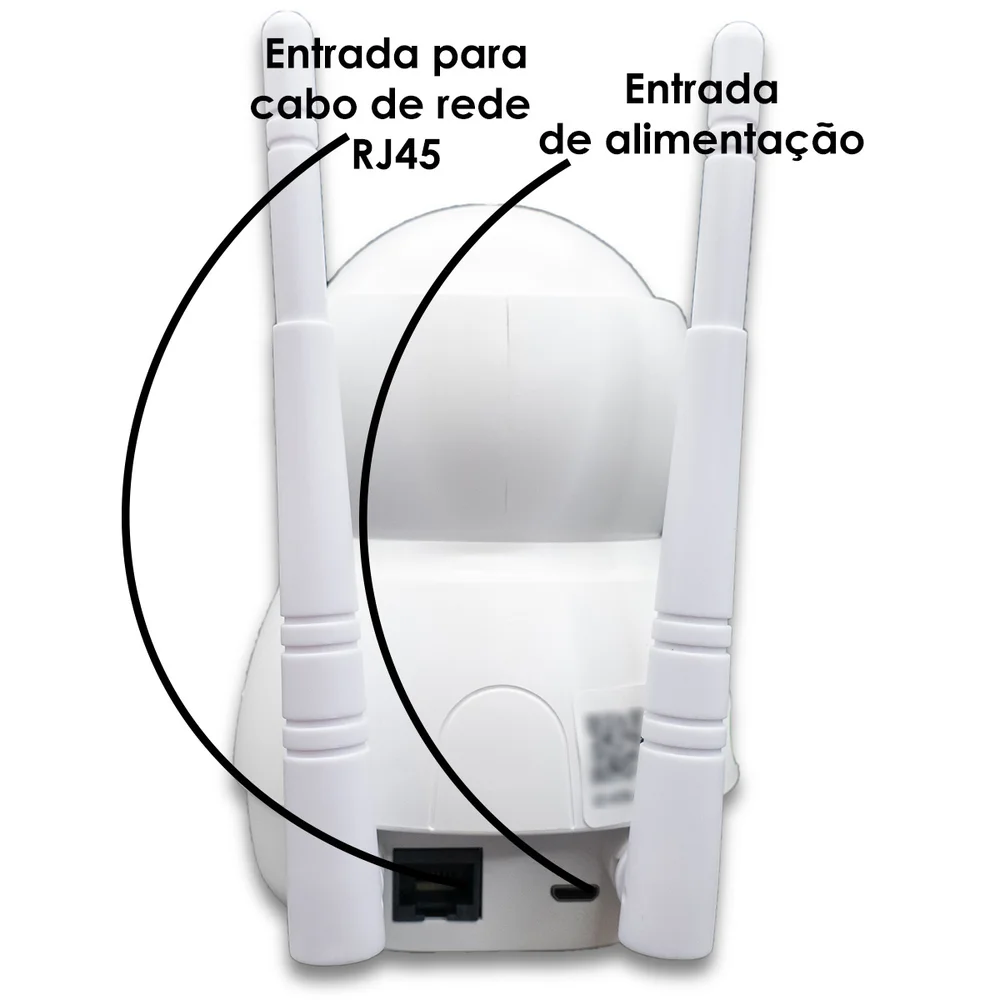 Camera Segurança Robô Panoramica Espia Wifi Orb766 Orbitronic