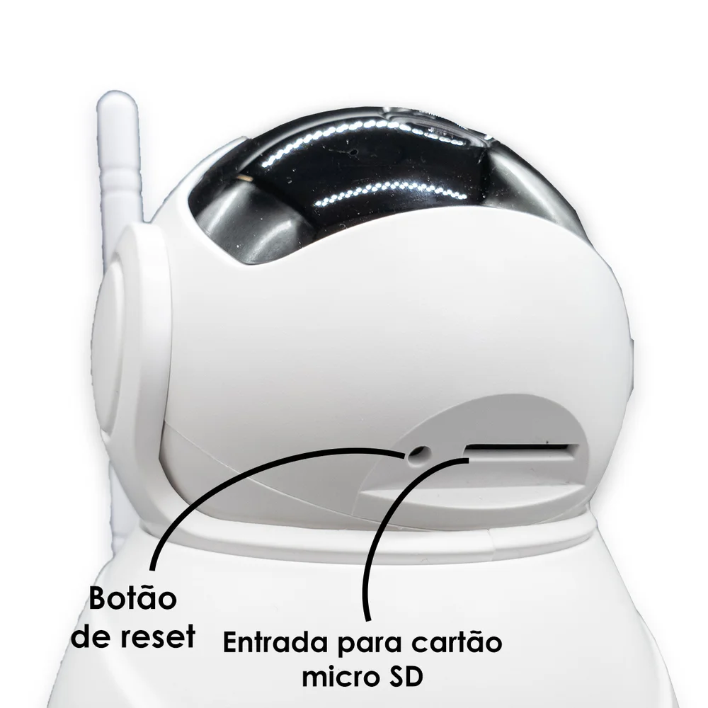 Camera Segurança Robô Panoramica Espia Wifi Orb766 Orbitronic