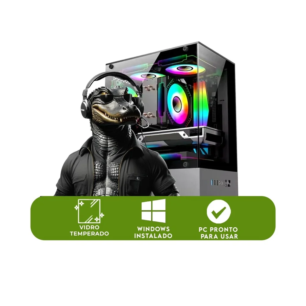 PC Gamer Balão.info Amd Ryzen, Memoria Ram 16gb Ddr4, SSD 480gb, Placa De Video 2gb, Monitor HDMI, Kit Gamer em Campinas - foto 2