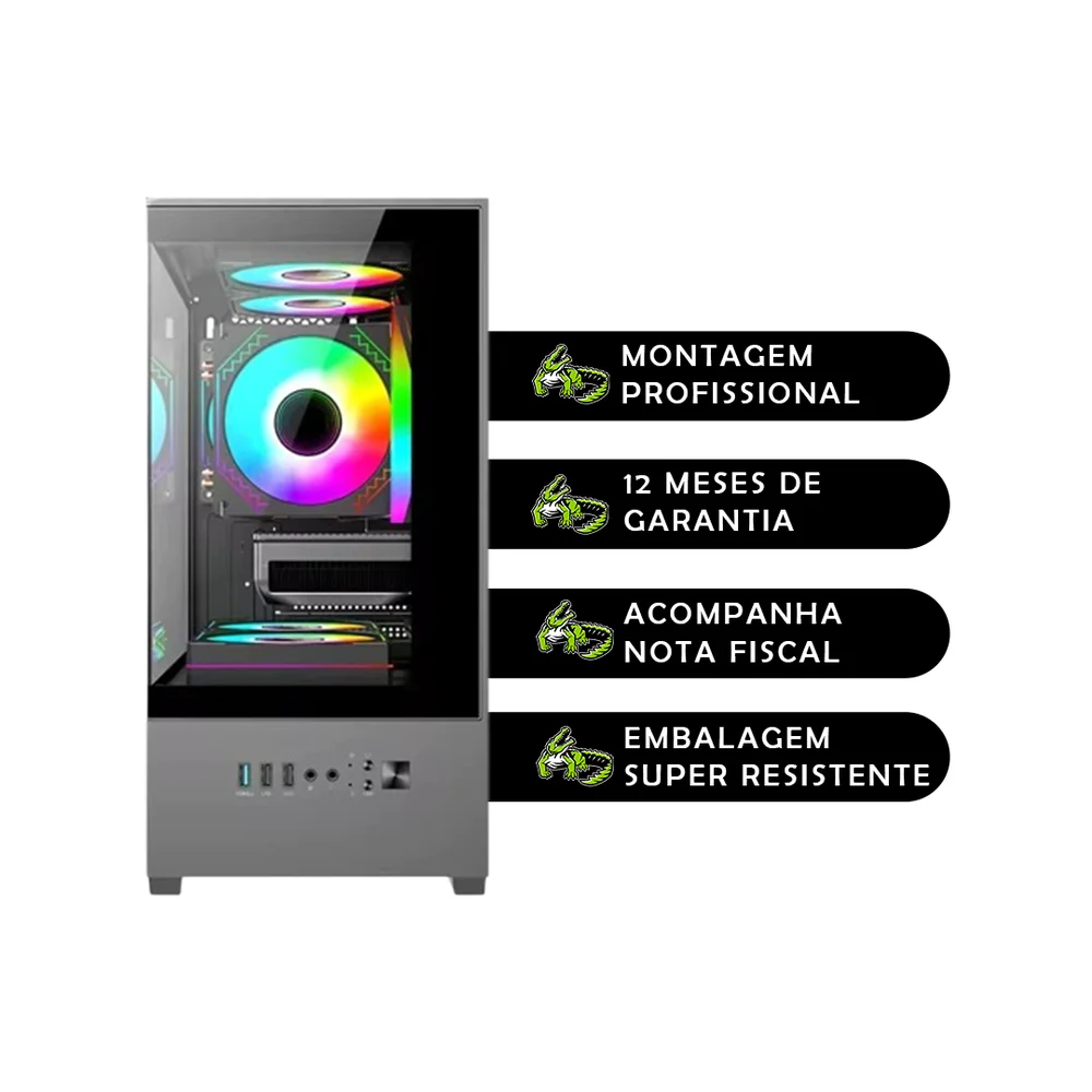 PC Gamer Balão.info Amd Ryzen, Memoria Ram 16gb Ddr4, SSD 480gb, Placa De Video 2gb, Monitor HDMI, Kit Gamer em Campinas - foto 4