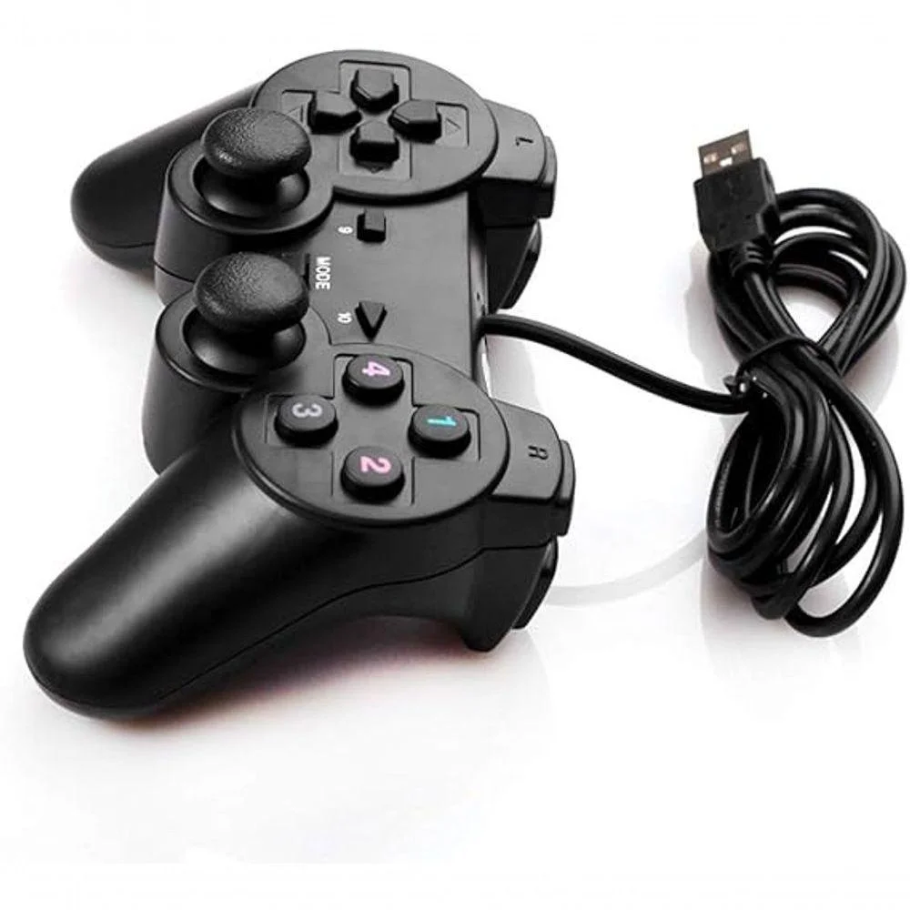 Controle Joystick Dualshock Para PC Games Usb Entrada Usb Controle Joystick Dualshock Para PC Games Usb Entrada Usb