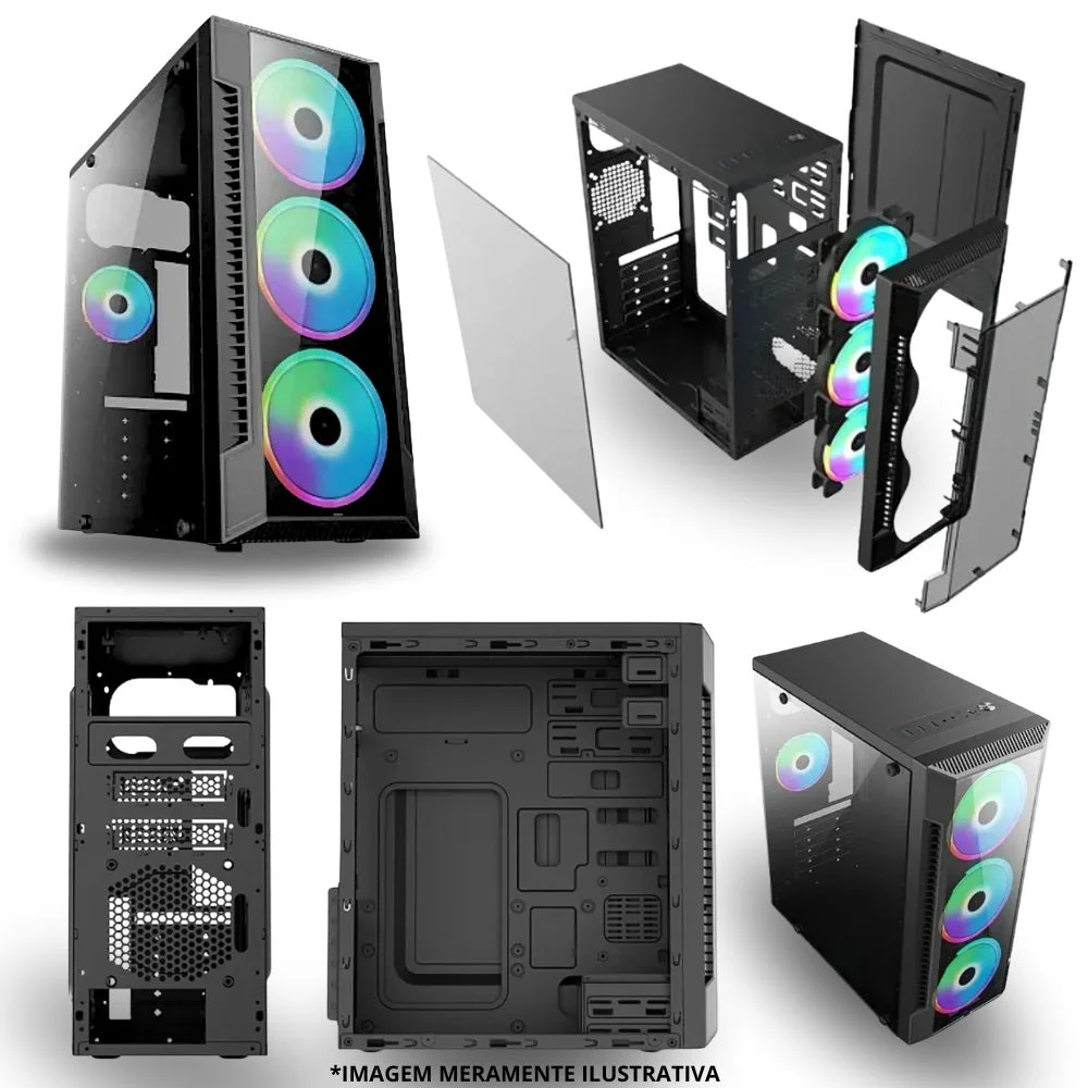 PC Gamer Amd Ryzen 5 5600gt, 16gb Ram, Placa De Video Radeon Vega 7, SSD 480GB, Fonte 550w em Campinas - foto 2
