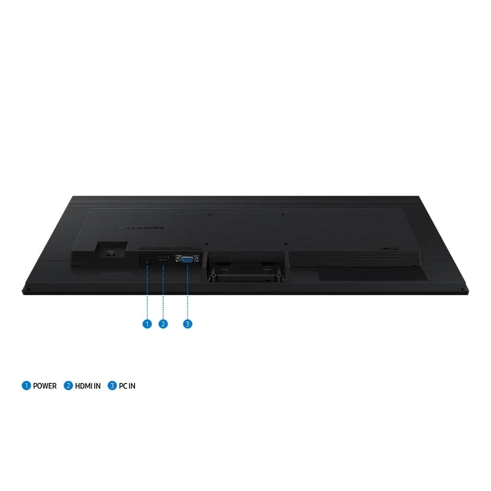 Monitor Gamer Samsung 24" Essential S3, Full HD, 100Hz, 5ms, HDMI, VGA, Preto - Ls24d300galmzd