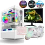 PC Gamer Branco White Completo Intel Core I5 Memoria Ram 16gb SSD 240GB Monitor HDMI " Kit Gamer