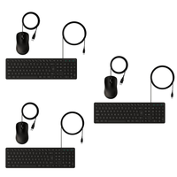 Kit Teclado E Mouse Com Fio Usb Intelbras Cci 20 Preto - 3 Unidades