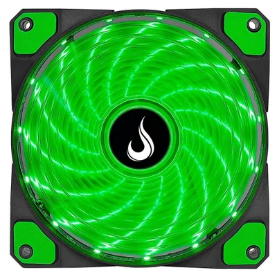 Cooler Fan Rise Mode Wind W1, 120mm, LED Verde - Rm-wn-01-bg