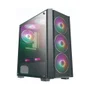 Gabinete Gamer Atx Brazilpc Preto C/ 4 Cooler Vidro Lateral Frente Mash T02b