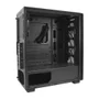 Gabinete Gamer Atx Brazilpc Preto C/ 4 Cooler Vidro Lateral Frente Mash T02b