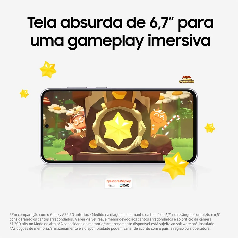 Celular Samsung Galaxy A36 5g 128GB, 6gb Ram, Câmera 50mp, Ip67, Super AmoLED 6.7”, Recursos Ai Branco - 128 Gb - #ffffff - Bi-volt