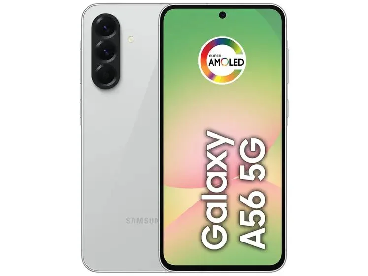 Smartphone Samsung Galaxy A56 128GB - Cinza, 5g, Câmera Tripla 50mp, Ram 8GB, Tela 6.7"