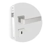 Fechadura Bali Interna Roseta Quadrada Inox Escovado 55mm Soprano