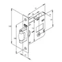 Fechadura Rolete Para Porta Pivotante 1005 Tetra Chave Roseta Redonda Cromada 45mm Stam