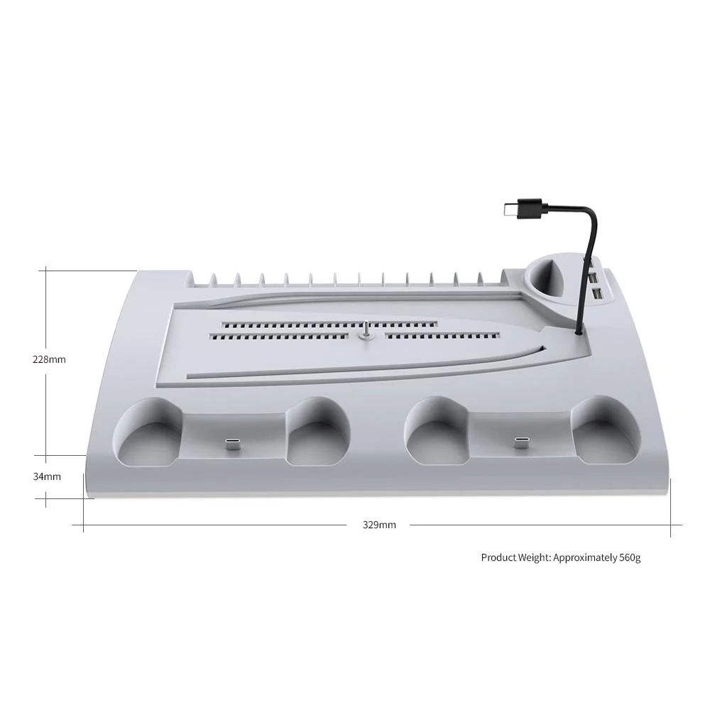 Multifuncional Ps5 /ps5 Silm Cooling Stand Dock De Carregamento Tp5-3570 Multifuncional Ps5 /ps5 Silm Cooling Stand Dock De Carregamento Tp5-3570