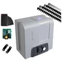 Kit Motor Rossi Dz4 Nitro Bivolt Para Portão 850kg Deslizante 5 Controles + 3 Metros De Cremalheira