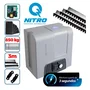 Kit Motor Rossi Dz4 Nitro Bivolt Para Portão 850kg Deslizante 5 Controles + 3 Metros De Cremalheira