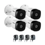 Kit 04 Câmeras De Segurança Vhl 1220 B G2 Hdcvi Full Hd 1080p Intelbras Com Fonte De Alimentação