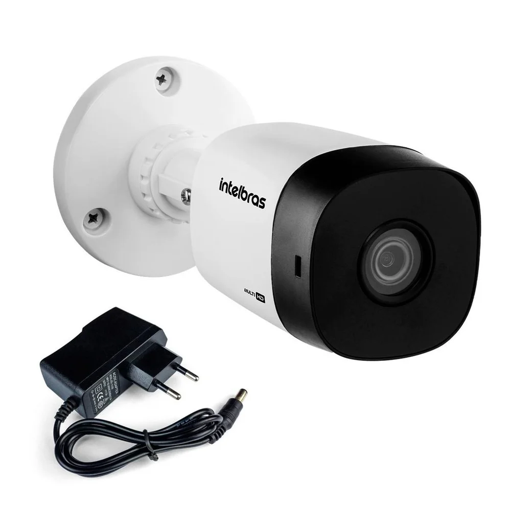 Kit 04 Câmeras De Segurança Vhl 1220 B G2 Hdcvi Full Hd 1080p Intelbras Com Fonte De Alimentação