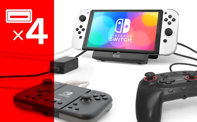 Carregador E Suporte Usb Hori Licenciado Para Ninendo Switch, Oled e Lite