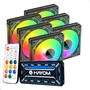 KIT 6 FAN COOLER COM CONTROLADORA E CONTROLE REMOTO