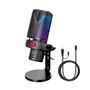 Microfone Gamer Redragon Fenris RGB Preto Condensador Com Shock Mount Gm301