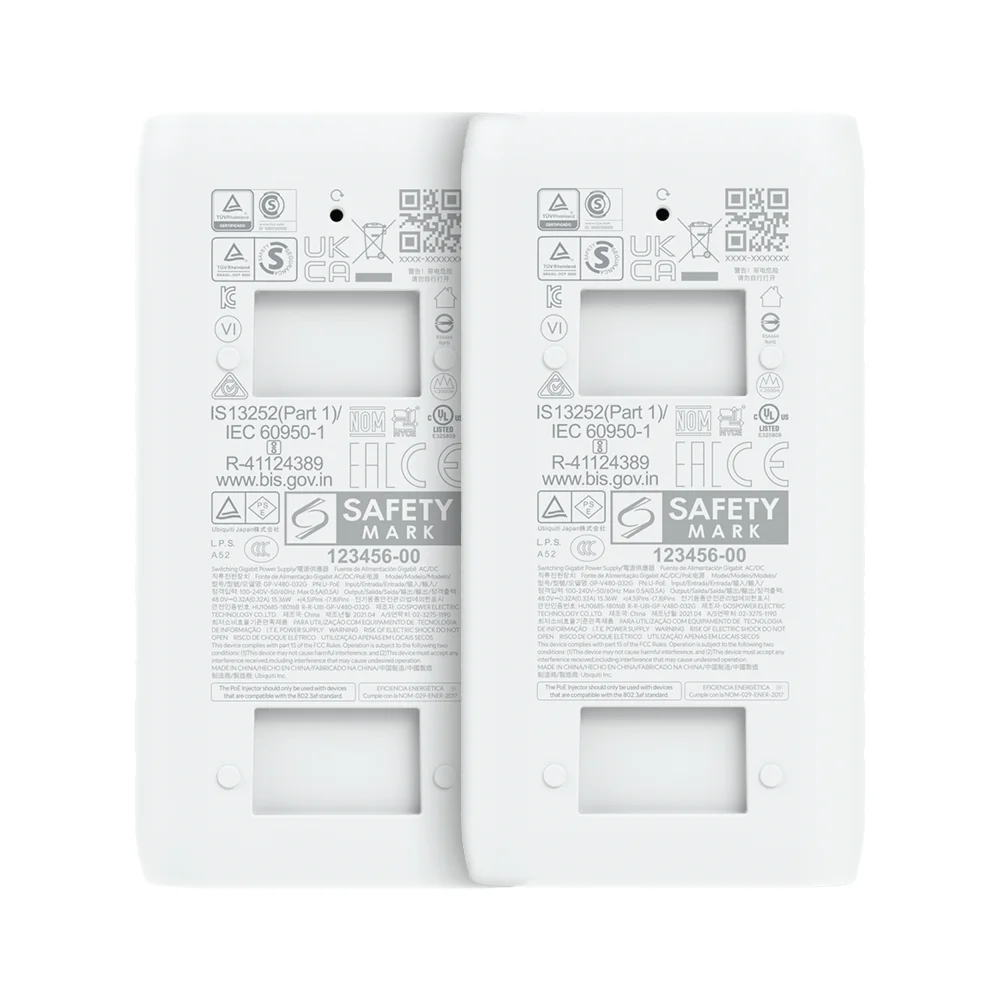 2 Fontes Injetores Poe Ubiquiti 48v 0.32a 15w Unifi | Adaptadores Para Alimentação 2 Fontes Injetores Poe Ubiquiti 48v 0.32a 15w Unifi | Adaptadores Para Alimentação