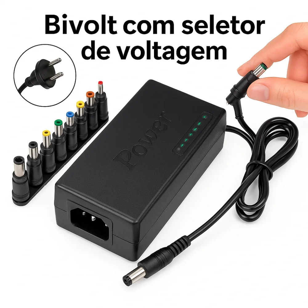 Fonte Universal Notebook Manual Energia Bivolt Versátil - view 5