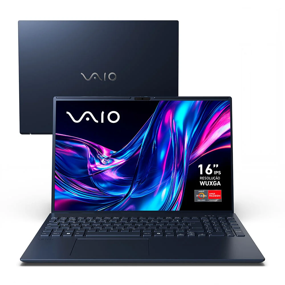 Notebook VAIO FE16 AMD® Ryzen 7-5825U Linux 32GB RAM 512GB SSD 16" IPS WUXGA Antirreflexo - Cinza Grafite Notebook VAIO FE16 AMD® Ryzen 7-5825U Linux 32GB RAM 512GB SSD 16" IPS WUXGA Antirreflexo - Cinza Grafite